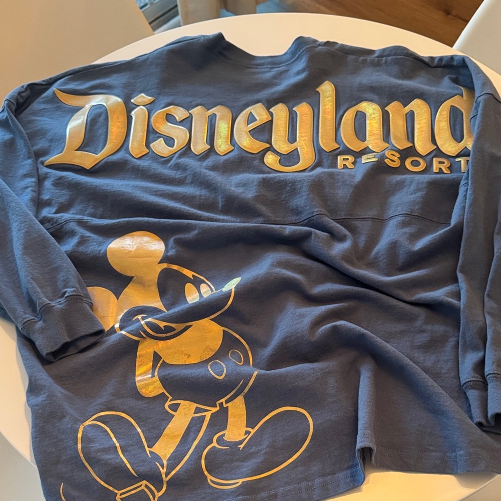 Disney Long Sleeve Shirt with Gold Mickey Design great quality